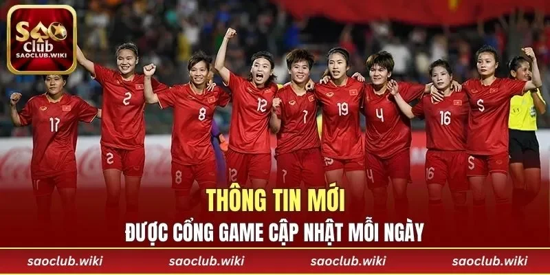 Cổng game thường xuyên cập nhật thông tin mới mỗi ngày