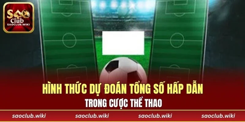 Hình thức dự đoán tổng số hấp dẫn trong cược thể thao