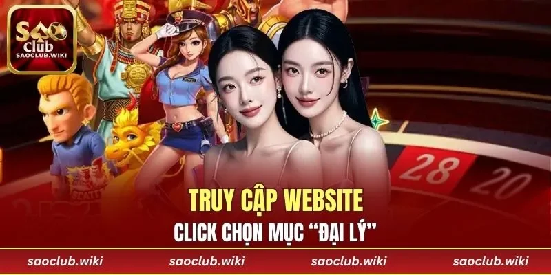 Truy cập website, click chọn mục “Đại lý”